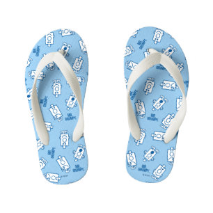 Meneer Chagrijn Blauwe Emotie Worp Patroon Kinder Teenslippers