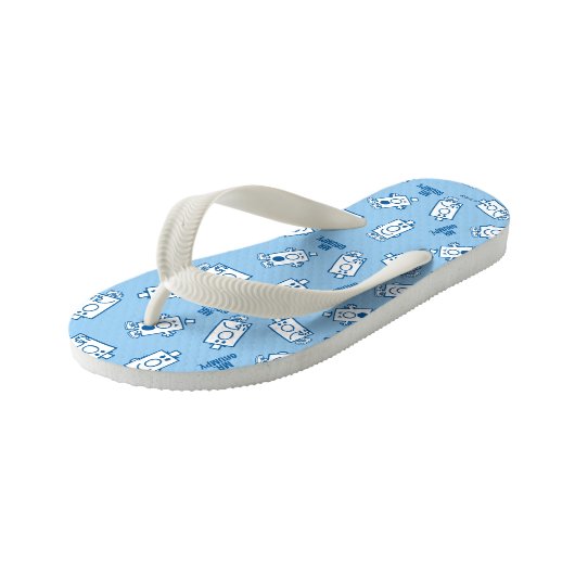 Meneer Chagrijn | Blauwe emotie worp patroon Kinder Teenslippers