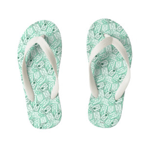 Meneer Chagrijn Groene Naam en Karakter Worp Pat Kinder Teenslippers