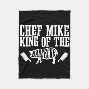 Meneer Chef Mike is de koning van de barbecue BBQ Fleece Deken
