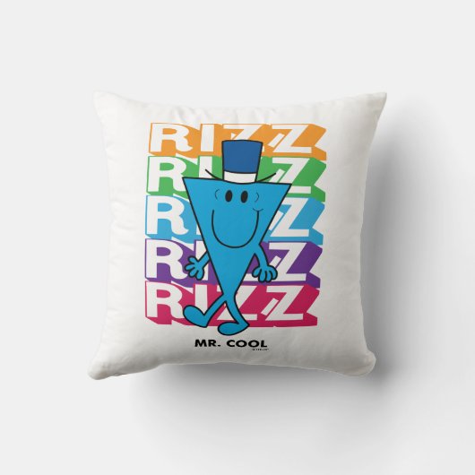 Meneer Cool Rizz Kussen (Achterkant)