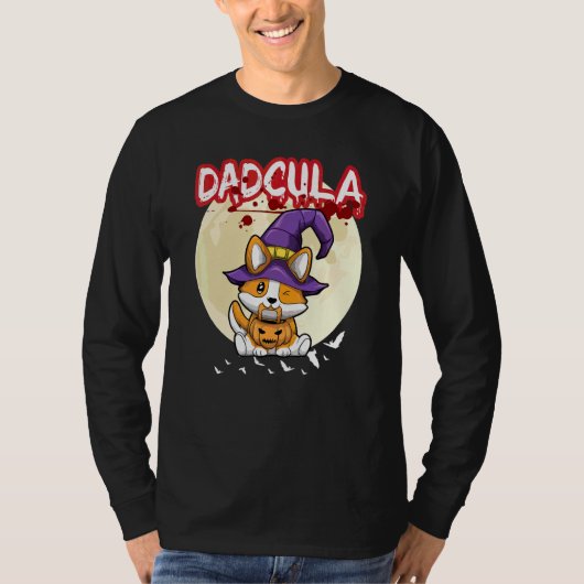 Meneer Dadcula Dracule Vampier Vader Halloween Fee T-shirt (Voorkant)