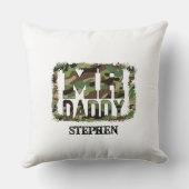 Meneer Daddy Camouflage Ontwerp met Aangepaste Naa Kussen (Achterkant)