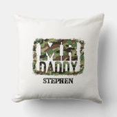 Meneer Daddy Camouflage Ontwerp met Aangepaste Naa Kussen (Voorkant)