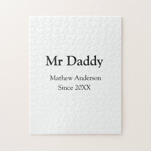 Meneer Daddy sinds toevoegen jaar naam ouders vade Legpuzzel (Verticaal)