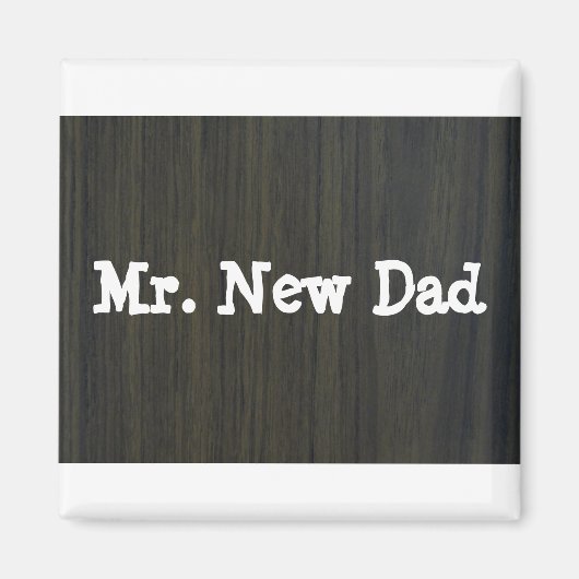 Meneer de nieuwe papa magneet (Voorkant)