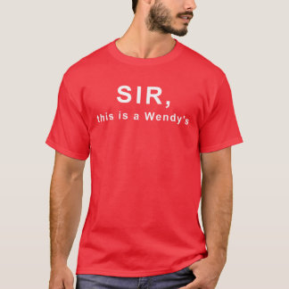Meneer, dit is een Wendy's T-shirt