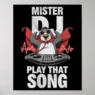 Meneer DJ speel dat liedje Funny Penguin DJ Youth  Poster