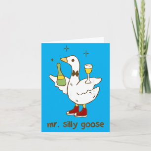 Meneer Domme Gans Trouw Verloofde Feestje Grappig Kaart