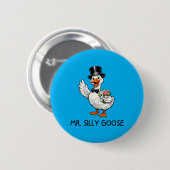 Meneer Domme Gans Trouw Verlovingspartij Grappig Ronde Button 5,7 Cm (Voorkant /achterkant)
