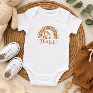 Meneer Eén-derful Baby Bodypakje Romper