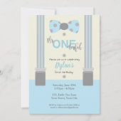 Meneer een prachtige baby blauw en grijs kaart (Voorkant)