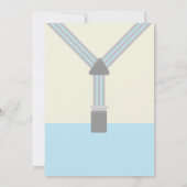 Meneer een prachtige baby blauw en grijs kaart (Achterkant)