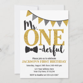 Meneer een prachtige verjaardagsuitnodiging kaart