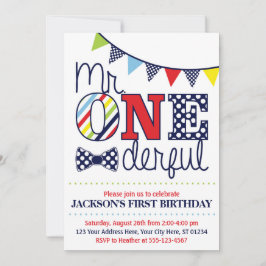 Meneer een prachtige verjaardagsuitnodiging kaart