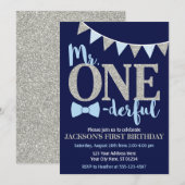 Meneer een prachtige verjaardagsuitnodiging kaart (Voorkant / Achterkant)