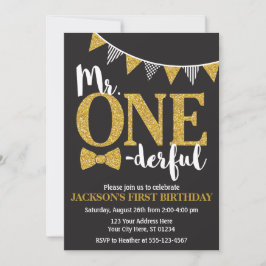 Meneer een prachtige verjaardagsuitnodiging | Zwar Kaart