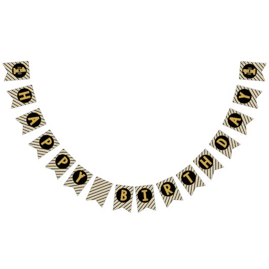 Meneer eenDerful Happy Birthday Bunting Banner (Alle)