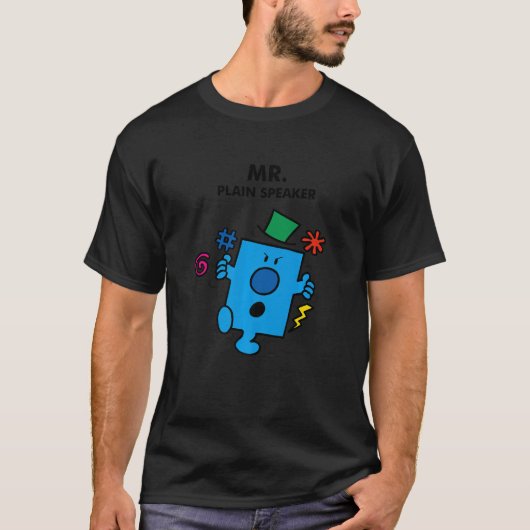 Meneer Eerlijk Gesproken Meneer Knorrig T-shirt (Voorkant)
