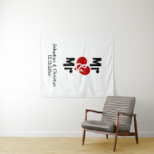 Meneer en meneer fotobehang gepersonaliseerde homo wandkleed (In Situ (horizontaal))