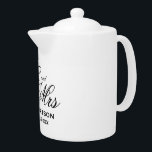 Meneer en mevrouw aangepaste bruiloft theepot cade<br><div class="desc">Meneer en mevrouw aangepaste bruiloft theepot cadeau voor bruid en bruidegom.</div>