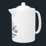 Meneer en mevrouw aangepaste bruiloft theepot cade<br><div class="desc">Meneer en mevrouw aangepaste bruiloft theepot cadeau voor bruid en bruidegom.</div>