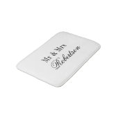 Meneer en mevrouw badmat voor pasgetrouwden bruids (Gekanteld)