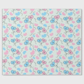 Meneer en mevrouw Balloons Engagement Party Gift N Cadeaupapier (Vlak)