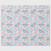 Meneer en mevrouw Balloons Wedding Shower Gifts Na Cadeaupapier (Vlak)