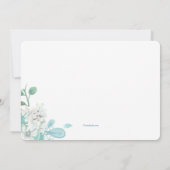 Meneer en mevrouw Blauw uitnodiging voor de bruids (Achterkant)