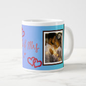 Meneer en mevrouw bruiloft, jubileum, gepersonalis grote koffiekop (Voorkant rechts)