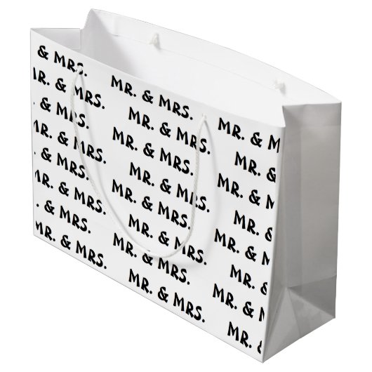 "Meneer en mevrouw" Cadeautasje (Achterkant Gekanteld)