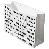 "Meneer en mevrouw" Cadeautasje (Voorkant Gekanteld)