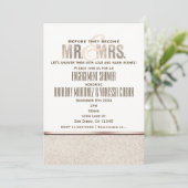 Meneer en mevrouw Champagne Sparkle Engagement Inv Kaart (Staand voorkant)