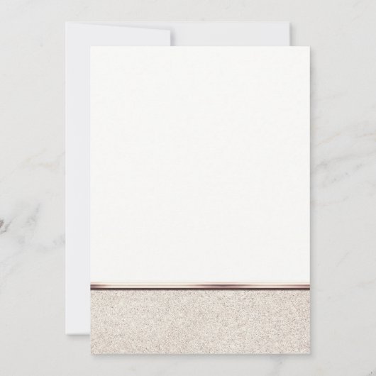 Meneer en mevrouw Champagne Sparkle Engagement Inv Kaart (Achterkant)