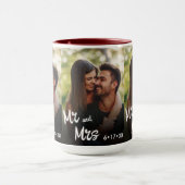 Meneer en mevrouw Chic Borstel Script Typografie F Mok (Midden)