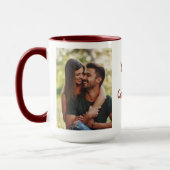 Meneer en mevrouw Chic Borstel Script Typografie F Mok (Links)