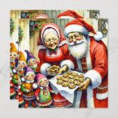 Meneer en mevrouw Claus, Cookie en Elfen Kerstmis (Voorkant / Achterkant)