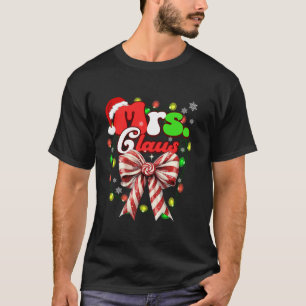 Meneer en mevrouw Claus Kerstkoppels Coquette Bow  T-shirt