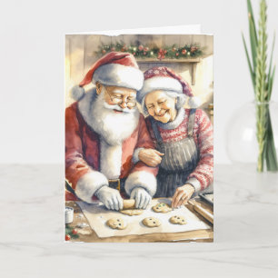Meneer en mevrouw Claus Schattige gepersonaliseerd Kaart