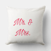 Meneer en mevrouw Decoratief Sierkussen – Paar Kam (Voorkant)