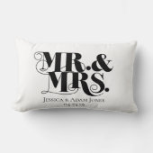 Meneer en mevrouw design, , elegante stijl. kussen (Voorkant)