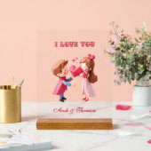 Meneer en mevrouw | Een liefdesverhaal personalise Acryl Bord (Huwelijk)