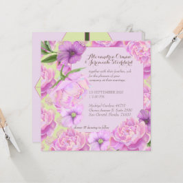 Meneer en mevrouw feest of bruiloft uitnodiging