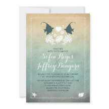 Meneer en mevrouw Fish Beach Huwelijksuitnodiging