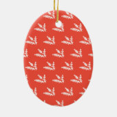 Meneer en mevrouw foto kerstversiering keramisch ornament (Achterkant)