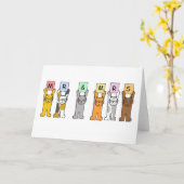 Meneer en mevrouw gefeliciteerd met de bruiloft Cu Kaart (Gele Bloem)