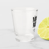 Meneer en mevrouw Gepersonaliseerde Wedding Favori Shot Glas (Links)