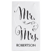 Meneer en mevrouw Gift Bag Klein Cadeauzakje (Achterkant)