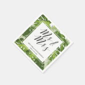 Meneer en mevrouw Green laten bruidspapier achter Servetten (Hoek)